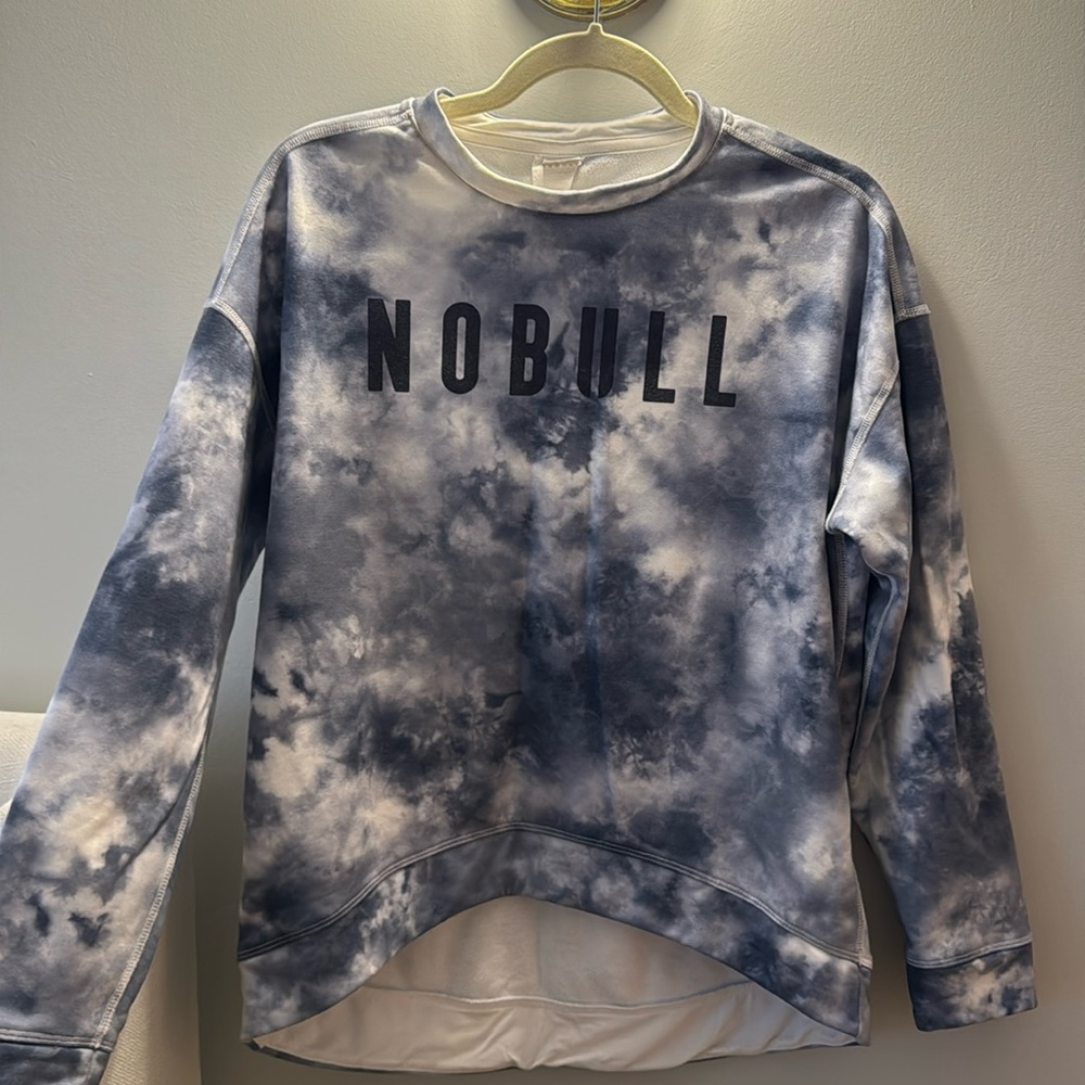 Navy blue tie dye No Bull pullover